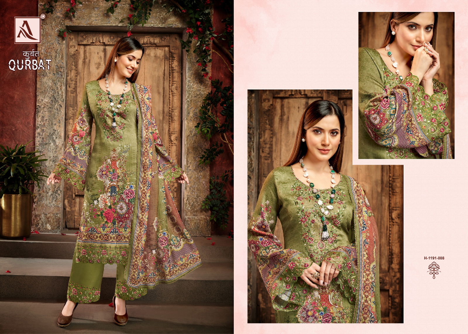 Qurbat 8 By Alok 001-008 Pakistani Suits Catalog